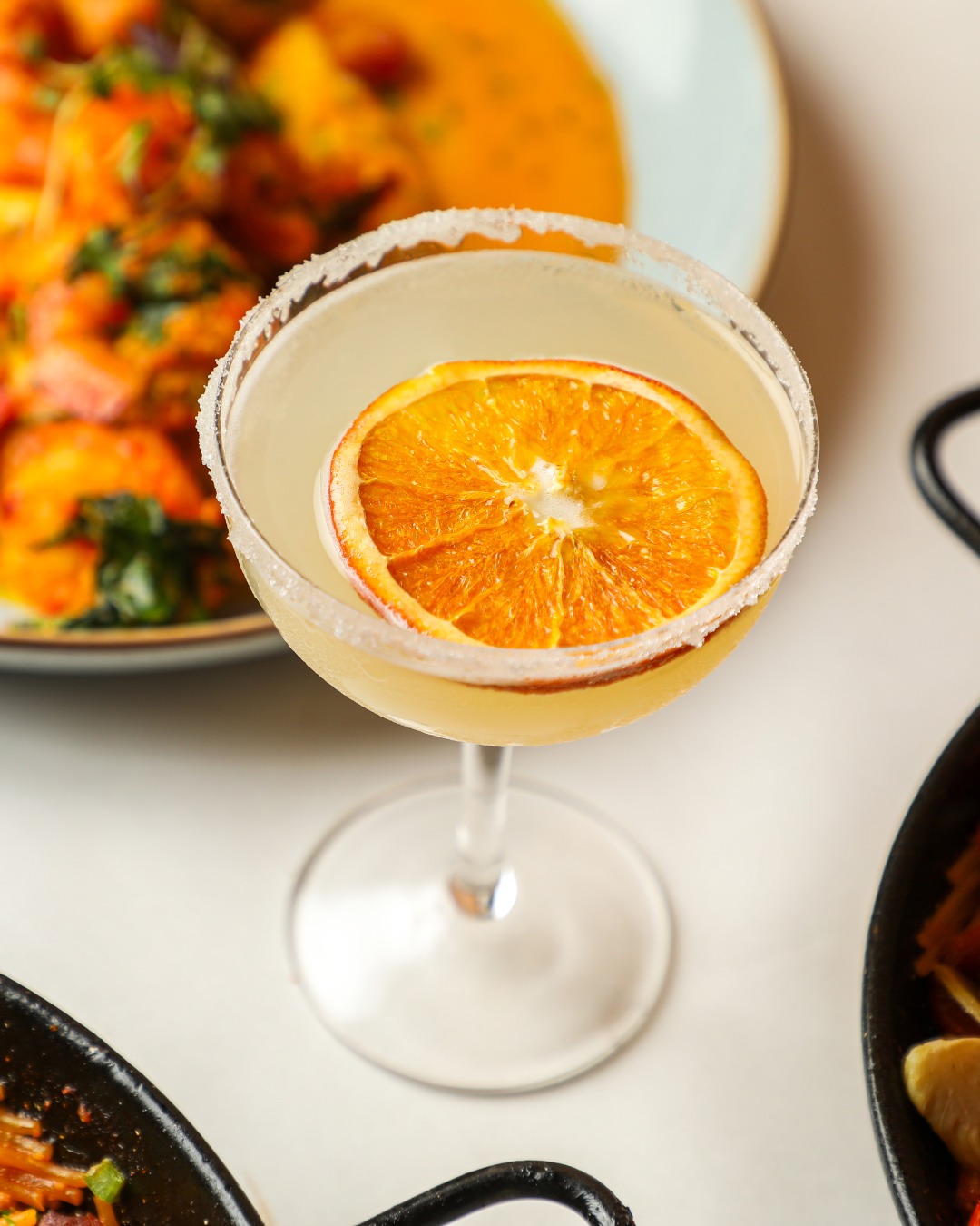Cocktail with paella